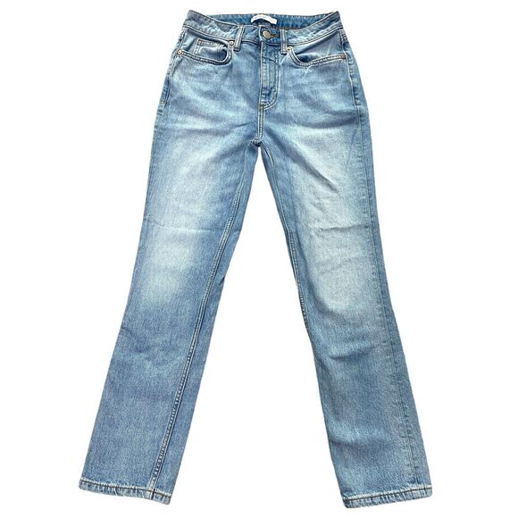 Elizabeth and James Women's‎ The Vintage Straight Jeans Size 27 Retro Light Wash - Picture 2 of 11